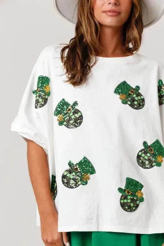 St Patrick Top Loose T-shirt For Women