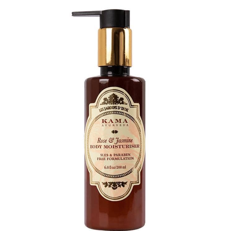 Lait corporel hydratant à la rose et au jasmin Kama Ayurveda 200ml