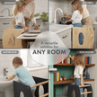 Tour Montessori Stable : Chaise évolutive en bois - Beige