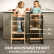 Tour Montessori Stable : Chaise évolutive en bois - Ivoire
