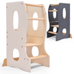 Tour Montessori Stable : Chaise évolutive en bois - Ivoire
