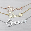 Stainless steel name letter custom crown necklace metal jewelry