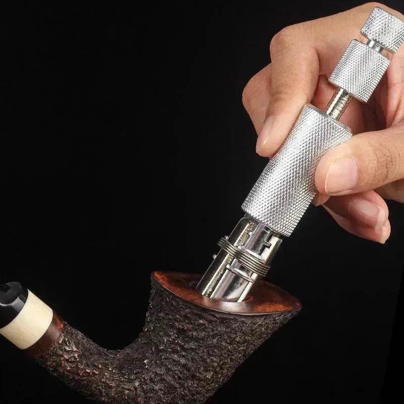 Multifunctional Stainless Steel 6-Blade Adjustable Pipe Reamer Cleaner for Smoking Accessories