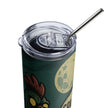 Halloween Zombie Chicken Scene Stainless steel tumbler