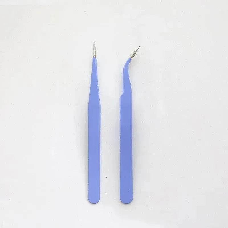Stainless Steel Tweezers Macaron Colored Handbook And Paper Tape