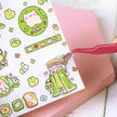 Stainless Steel Tweezers Macaron Colored Handbook And Paper Tape