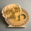 Personalized 4-Track  Cribbage Board – Handcrafted, Custom Engraved & Stand-Up Display