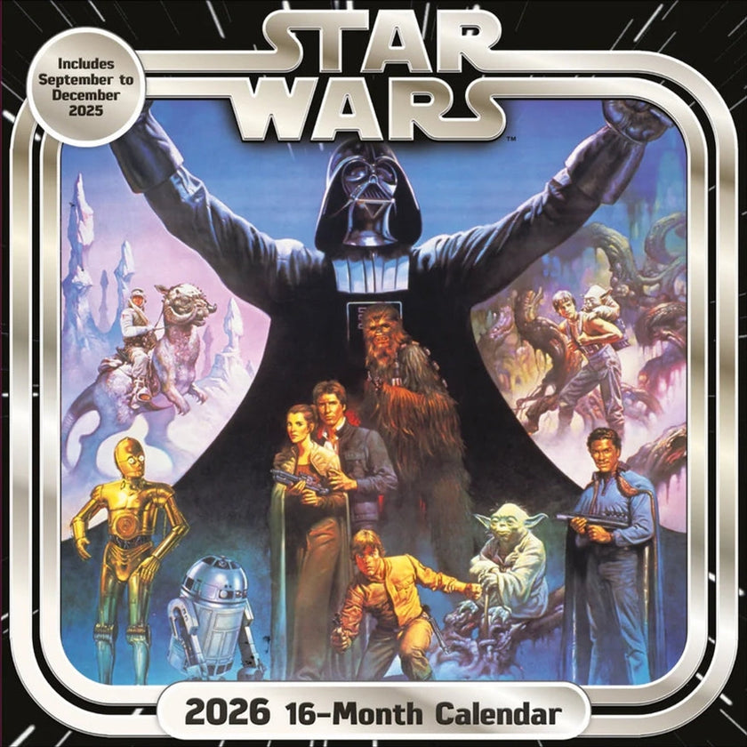 Star Wars (Classic) Official 2026 Square Calendar