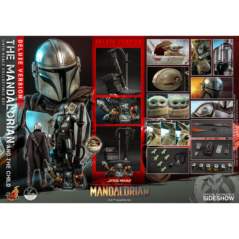 Star Wars The Mandalorian and the Child Quarter Scale Hot Toys (Deluxe Version)