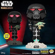 Star Wars: The Mandalorian Dark Trooper with Grogu Glow-in-the-Dark Pop! Vinyl Figure- Entertainment Earth Exclusive
