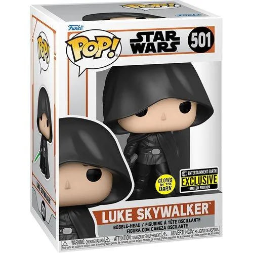 Star Wars: The Mandalorian Luke Glow-in-the-Dark Funko Pop! Vinyl Figure - Entertainment Earth Exclusive