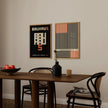 STATEMENT DUO Black and Orange Bauhaus |   | Mid-Century Modern Art Print Posters | available framed