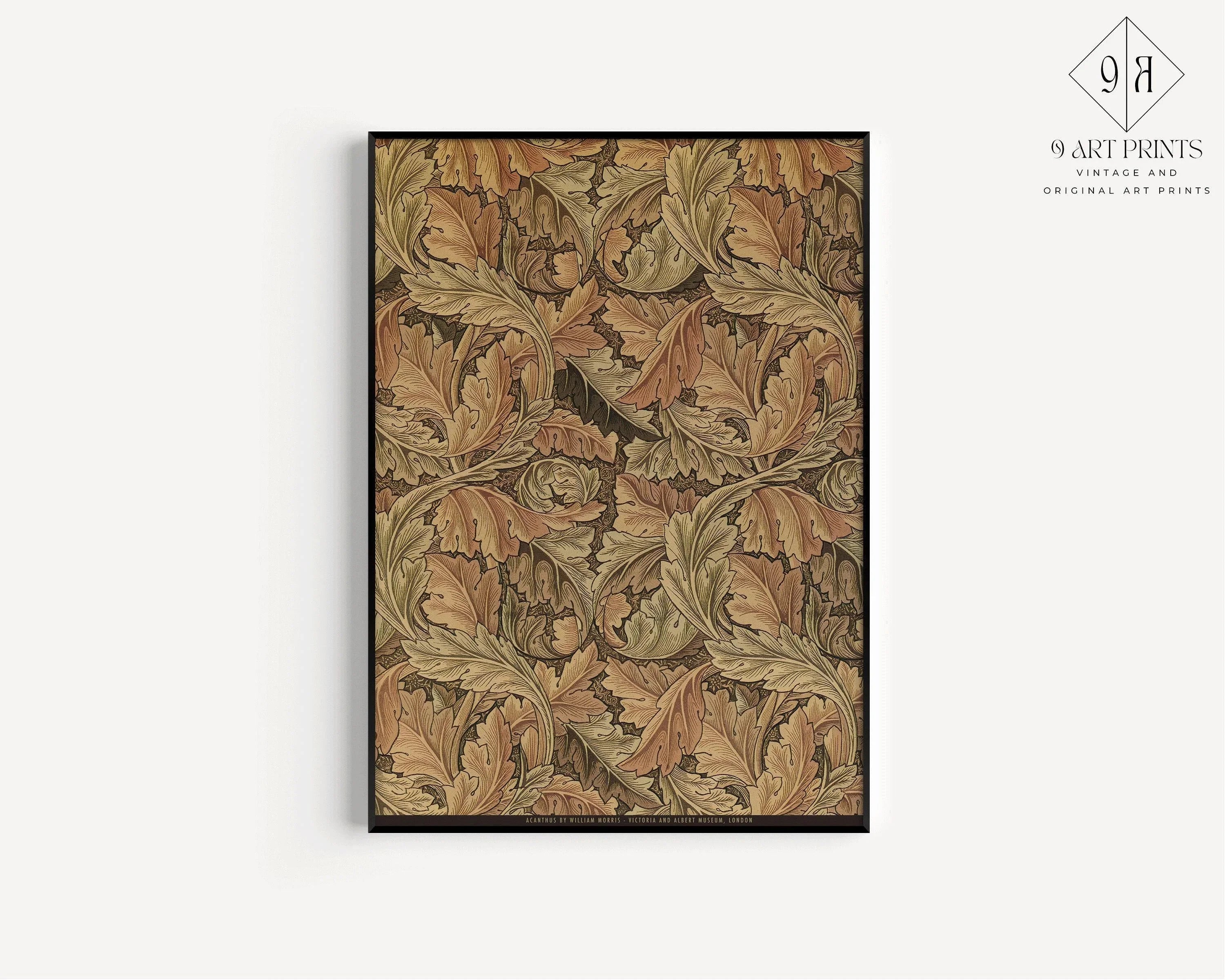 STATEMENT DUO William Morris Prints - Acanthus and Vine |  | Vintage Botanical Patterns available framed