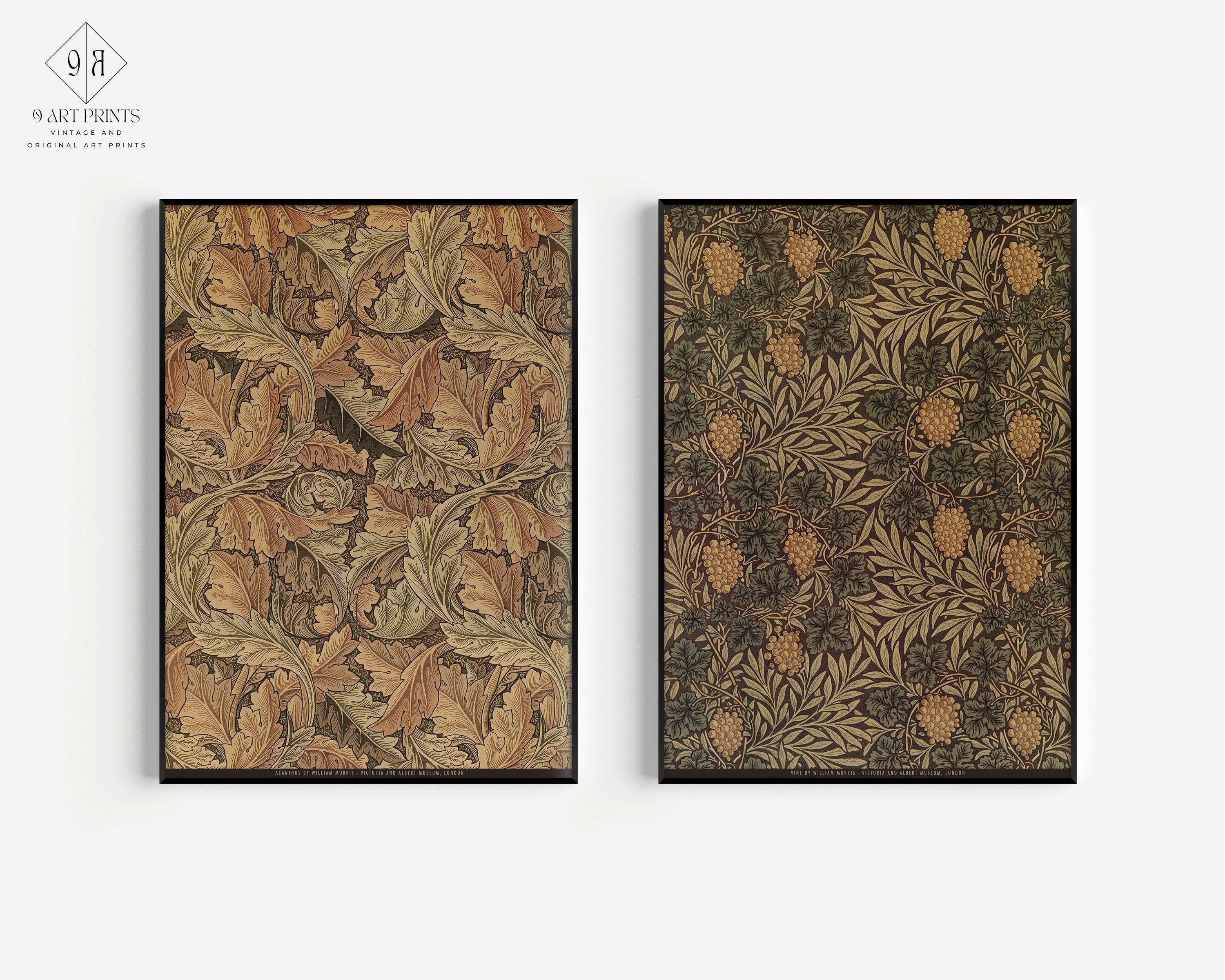 STATEMENT DUO William Morris Prints - Acanthus and Vine |  | Vintage Botanical Patterns available framed