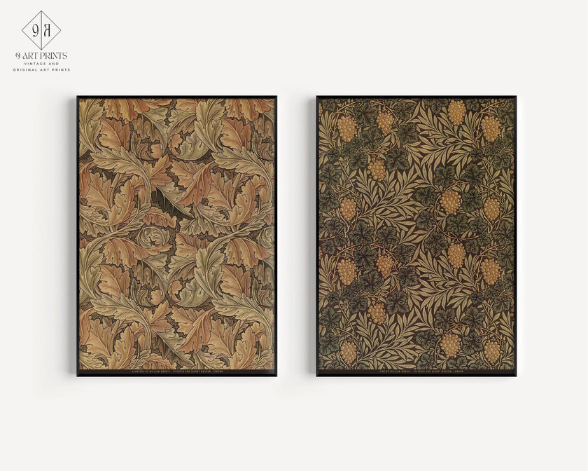 STATEMENT DUO William Morris Prints - Acanthus and Vine |  | Vintage Botanical Patterns available framed
