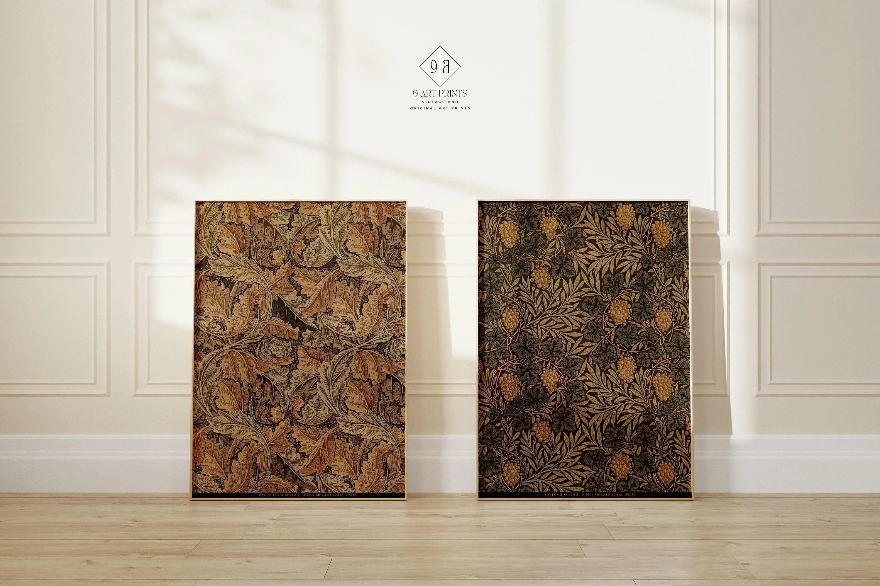 STATEMENT DUO William Morris Prints - Acanthus and Vine |  | Vintage Botanical Patterns available framed