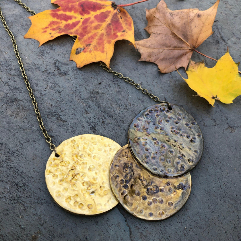 Statement Jewelry Set in Mixed Metal Style