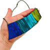 Statement Jewelry Set with Ombre Stripes, Bar Earrings & Asymmetric Necklace