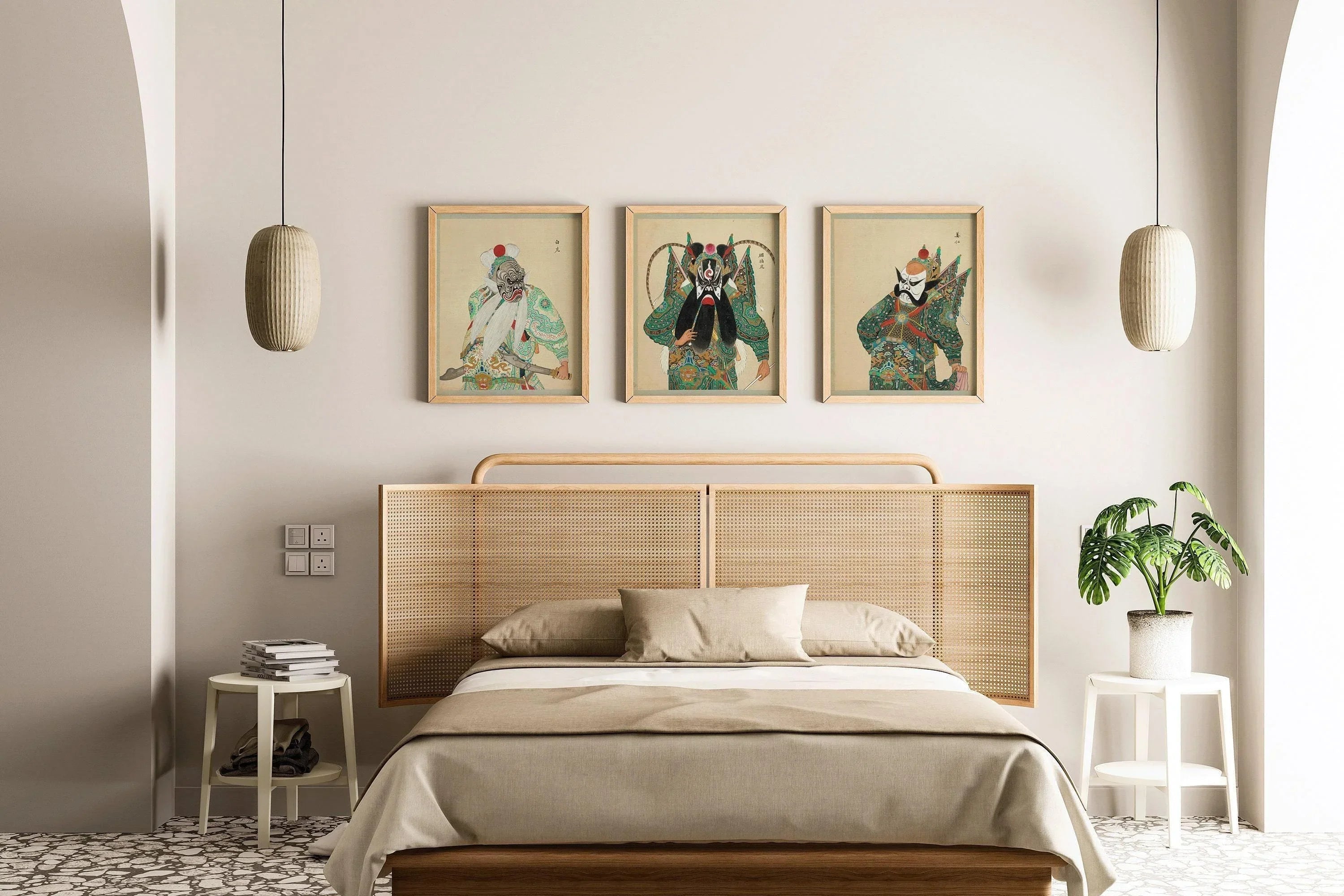 STATEMENT TRIO Peking Opera Art | Classic Chinese Art available framed