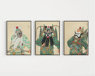 STATEMENT TRIO Peking Opera Art | Classic Chinese Art available framed