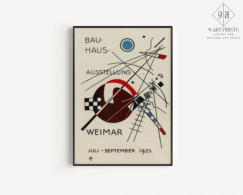 STATEMENT TRIO Vintage Bauhaus | Mid-Century Ausstellung Prints | Available framed or unframed