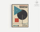 STATEMENT TRIO Vintage Bauhaus | Mid-Century Ausstellung Prints | Available framed or unframed