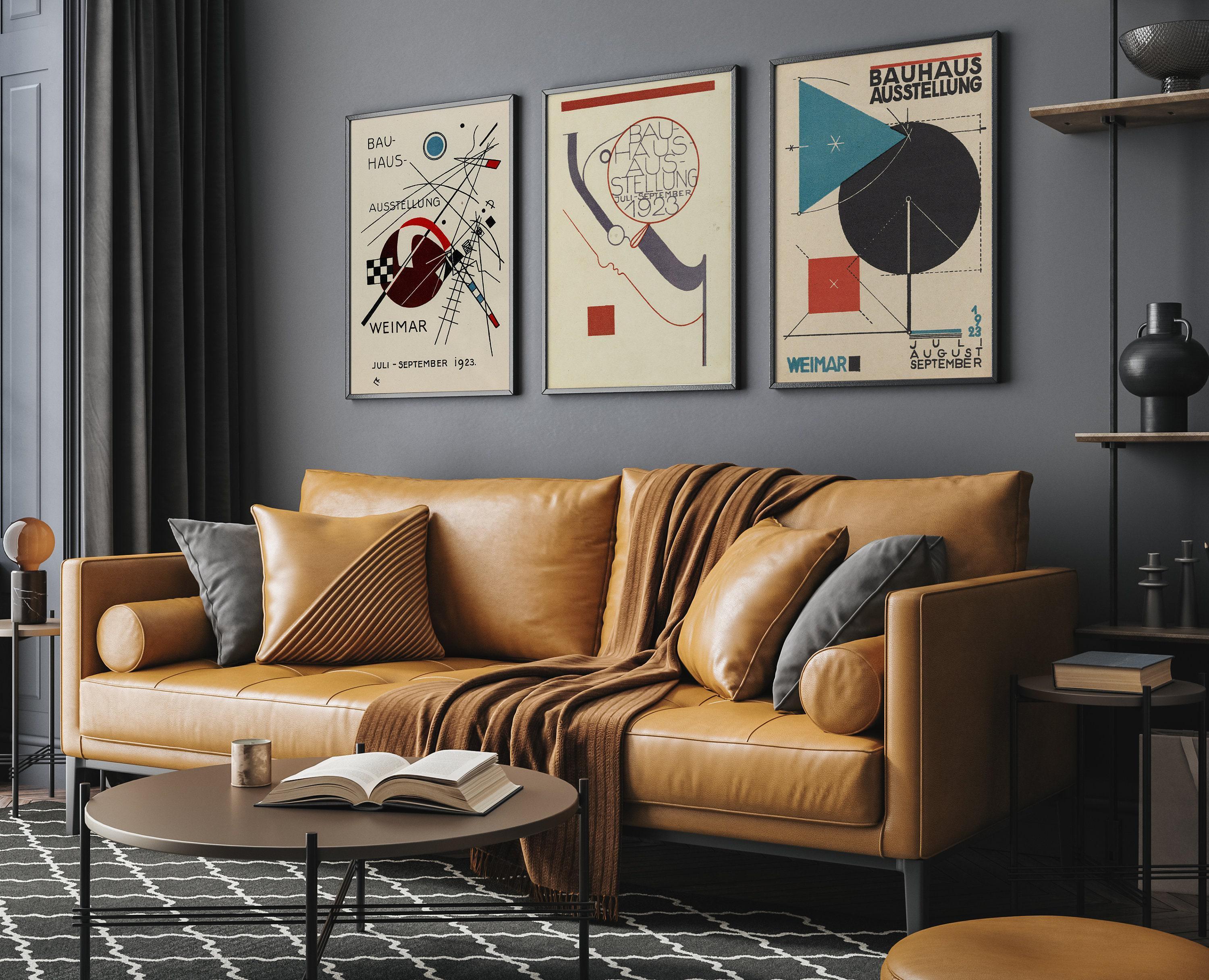 STATEMENT TRIO Vintage Bauhaus | Mid-Century Ausstellung Prints | Available framed or unframed