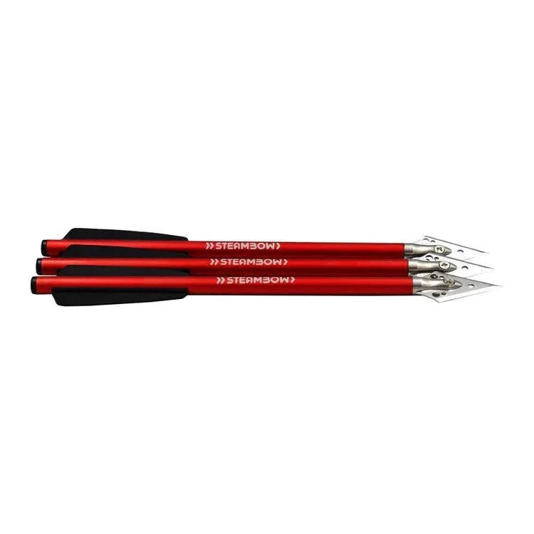 Steambow Archery AR-Series Aluminum Broadhead Bolts - 3 Pack