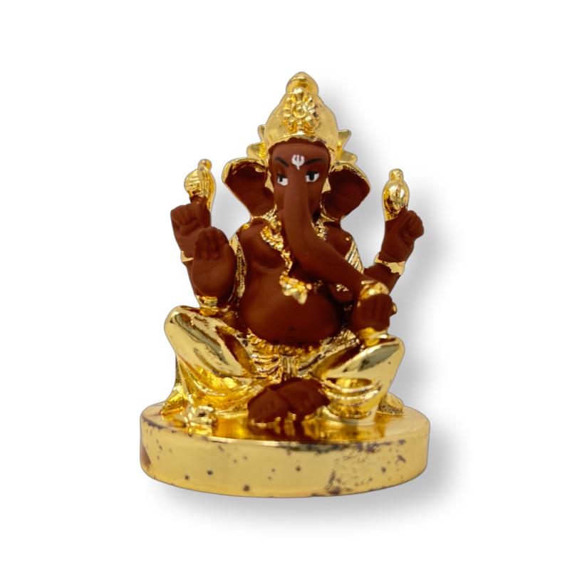 Divine Lord Ganesh Idol On Bajot For Car