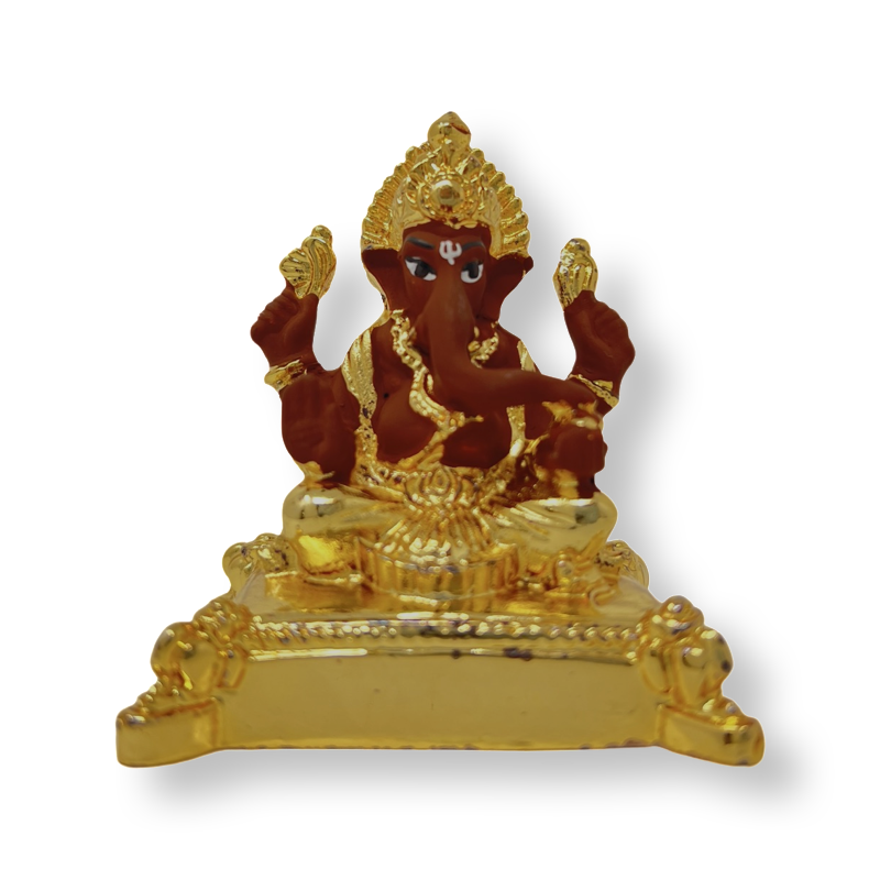 Divine Lord Ganesh Idol On Bajot For Car