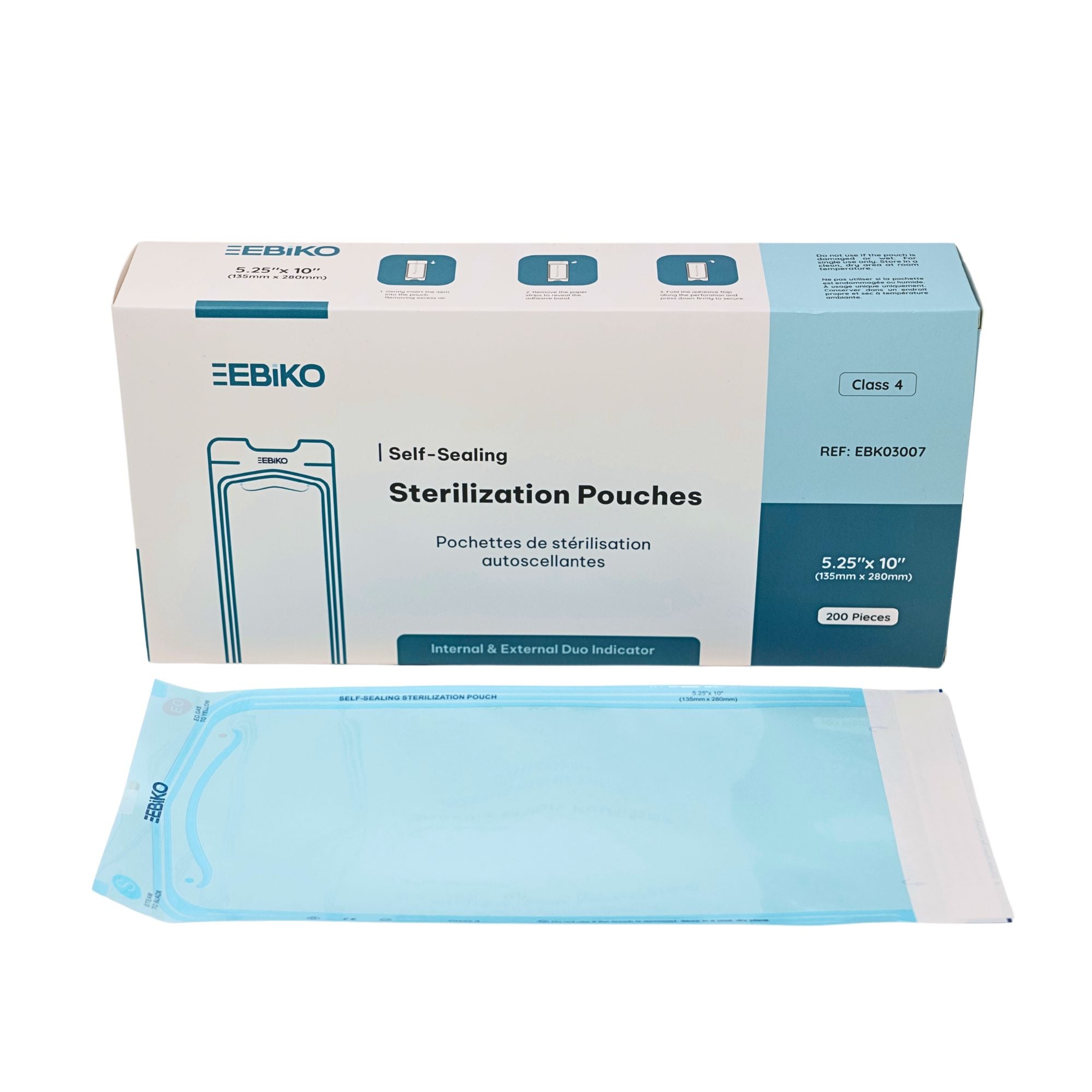 Sterilization Pouches Class 4 - 6 Sizes - 200/pk