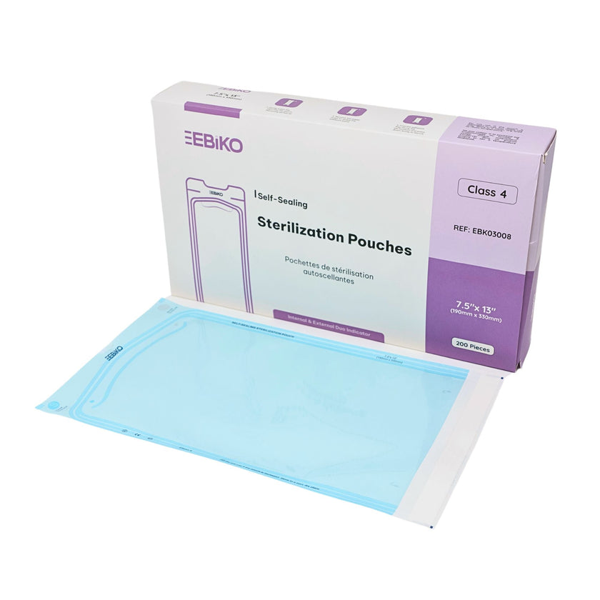 Sterilization Pouches Class 4 - 6 Sizes - 200/pk