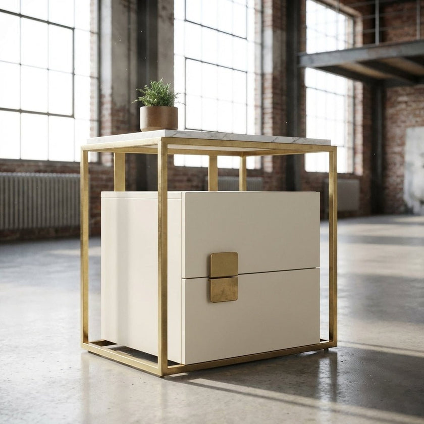 Sterling Luxury Upholstered Storage Bed with Hydraulic Lift and Side Drawers
