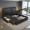 Sterling Luxury Upholstered Storage Bed with Hydraulic Lift and Side Drawers