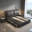 Sterling Luxury Upholstered Storage Bed with Hydraulic Lift and Side Drawers