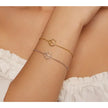 925 Sterling Silver Cat Heart Chain Bracelet