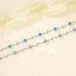 Sterling Silver Heartbeat Crystal Bracelet Female Lightning Silver Bracelet for Women