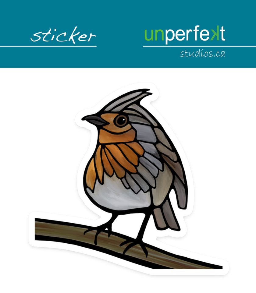 Vinyl Sticker - European Robin