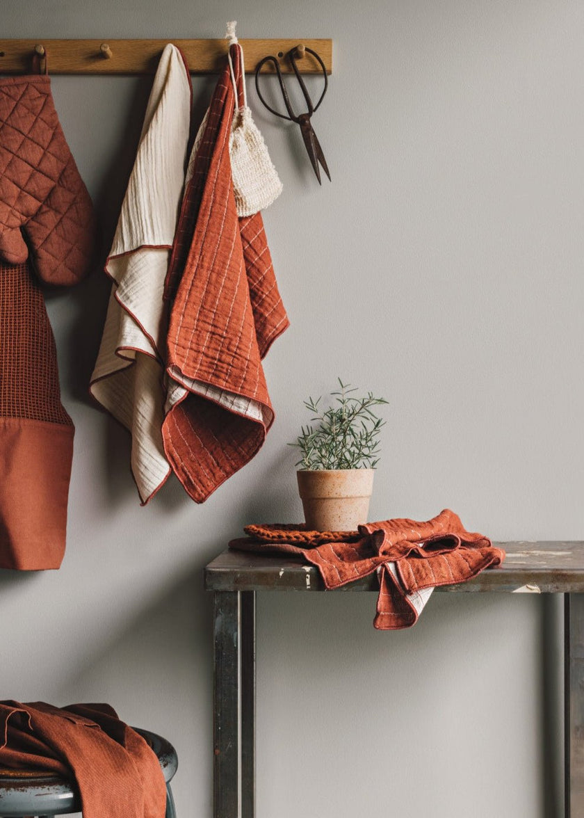 Stonewash Potholder - Terracotta