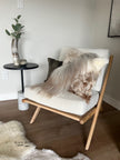 Mélange Sheepskin Pillow, straight wool