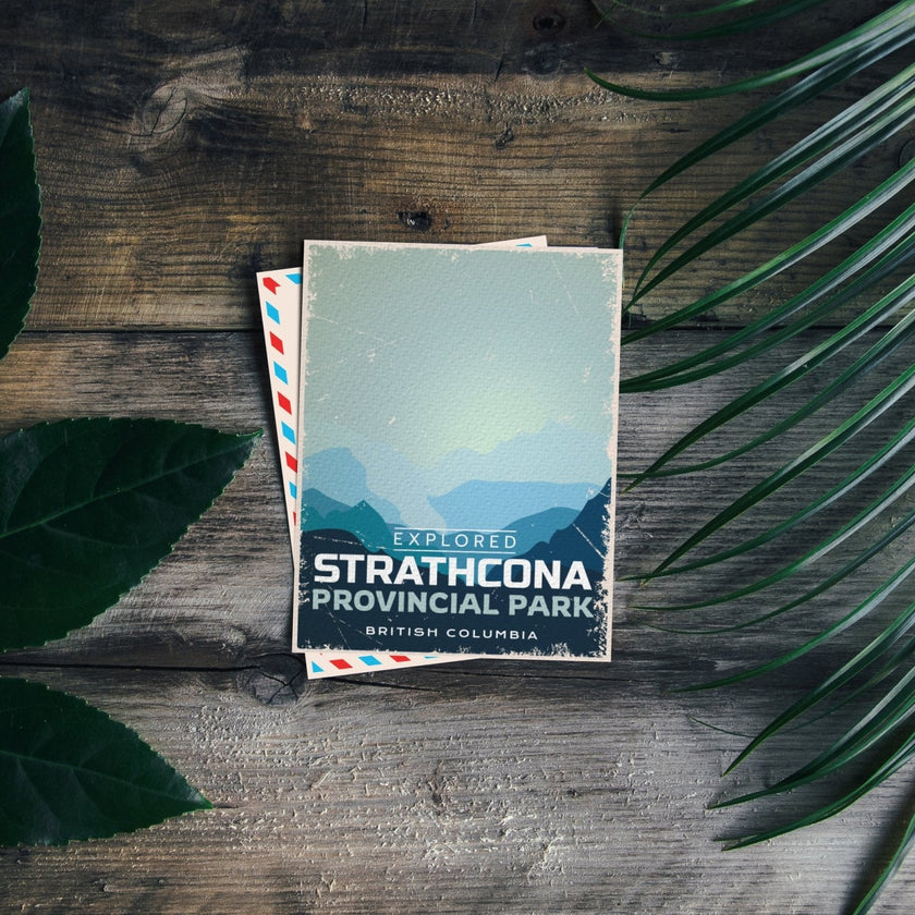Strathcona British Columbia Provincial Park Postcard, Canada Parks