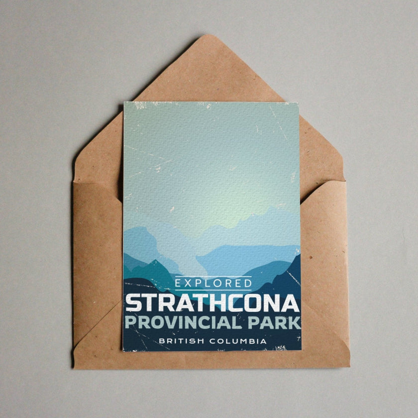 Strathcona British Columbia Provincial Park Postcard, Canada Parks