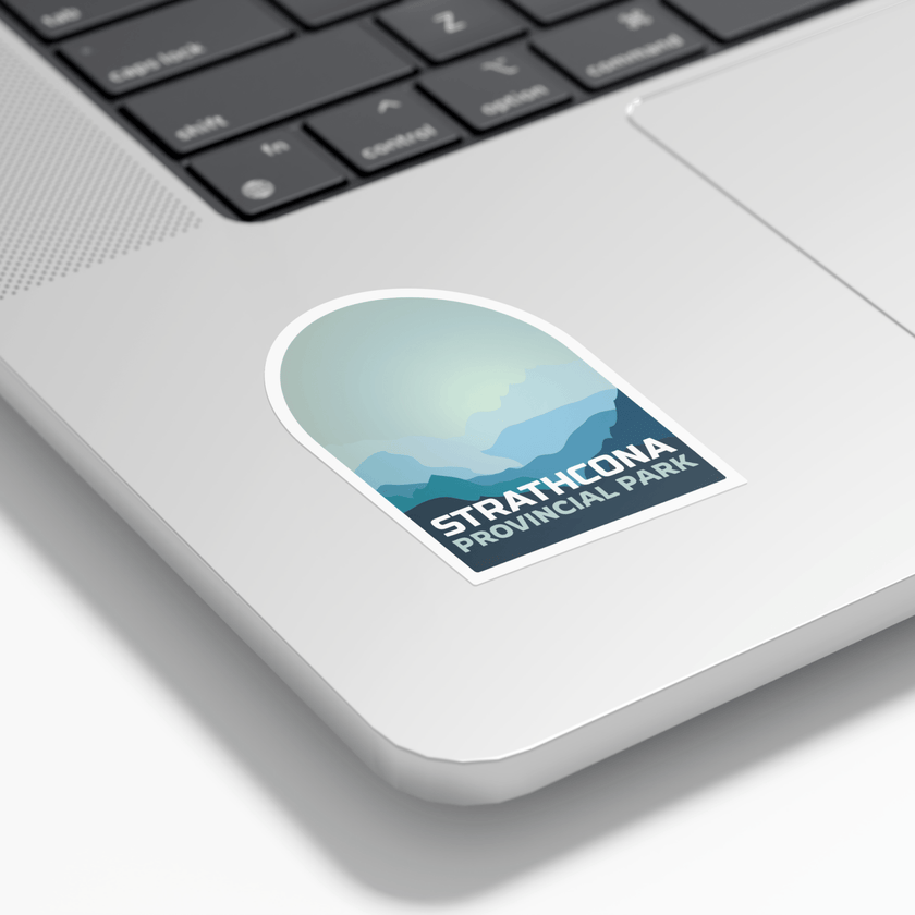 Strathcona British Columbia Provincial Park Waterproof Vinyl Sticker, Canada Parks