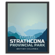 Strathcona Provincial Park 'Explored' Poster, Canada Parks
