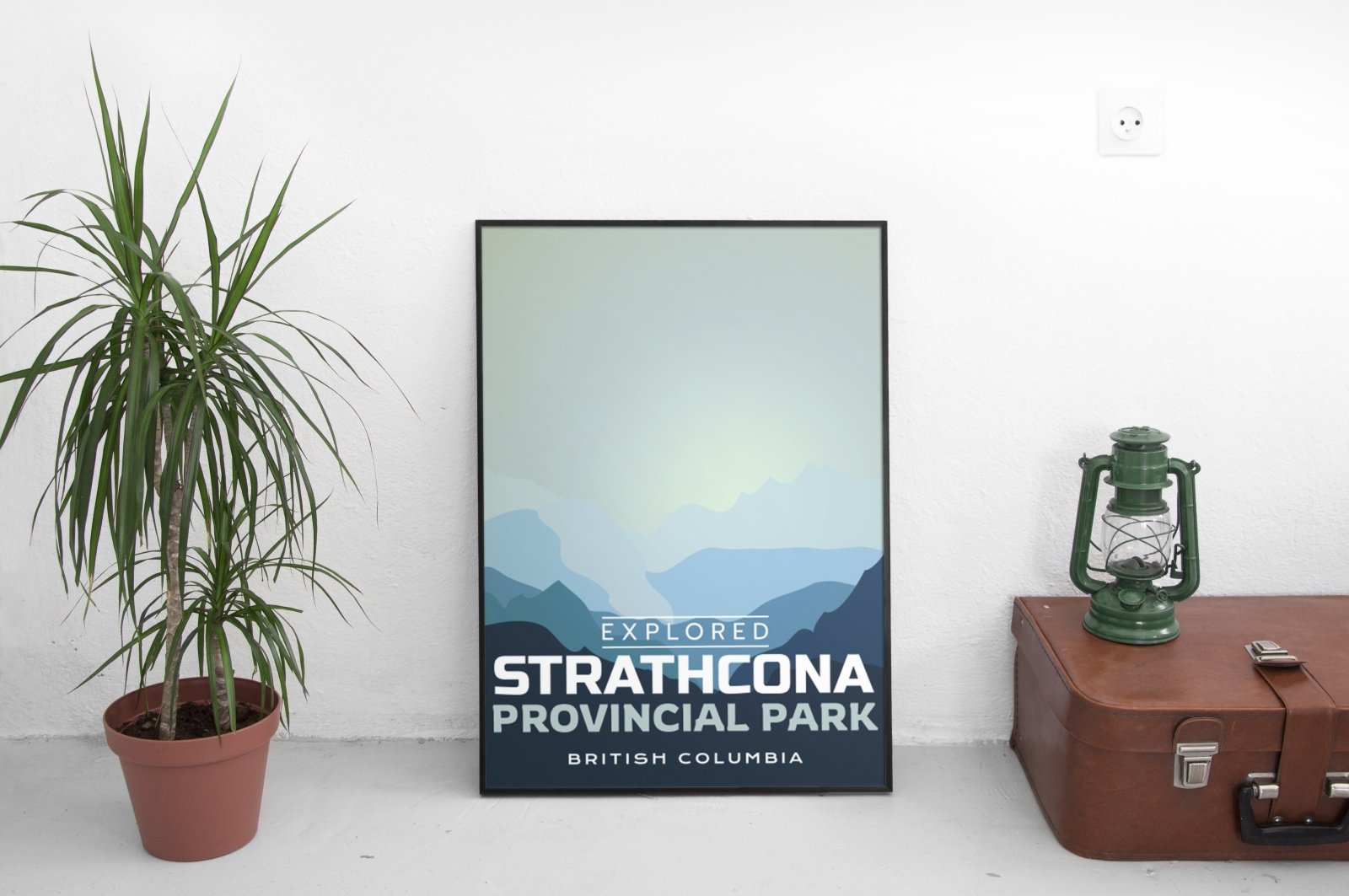 Strathcona Provincial Park 'Explored' Poster, Canada Parks