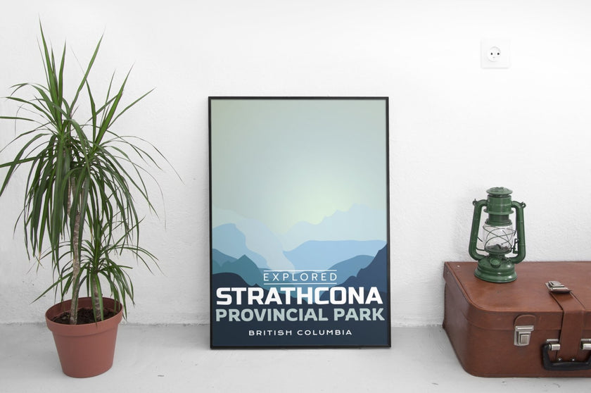 Strathcona Provincial Park 'Explored' Poster, Canada Parks