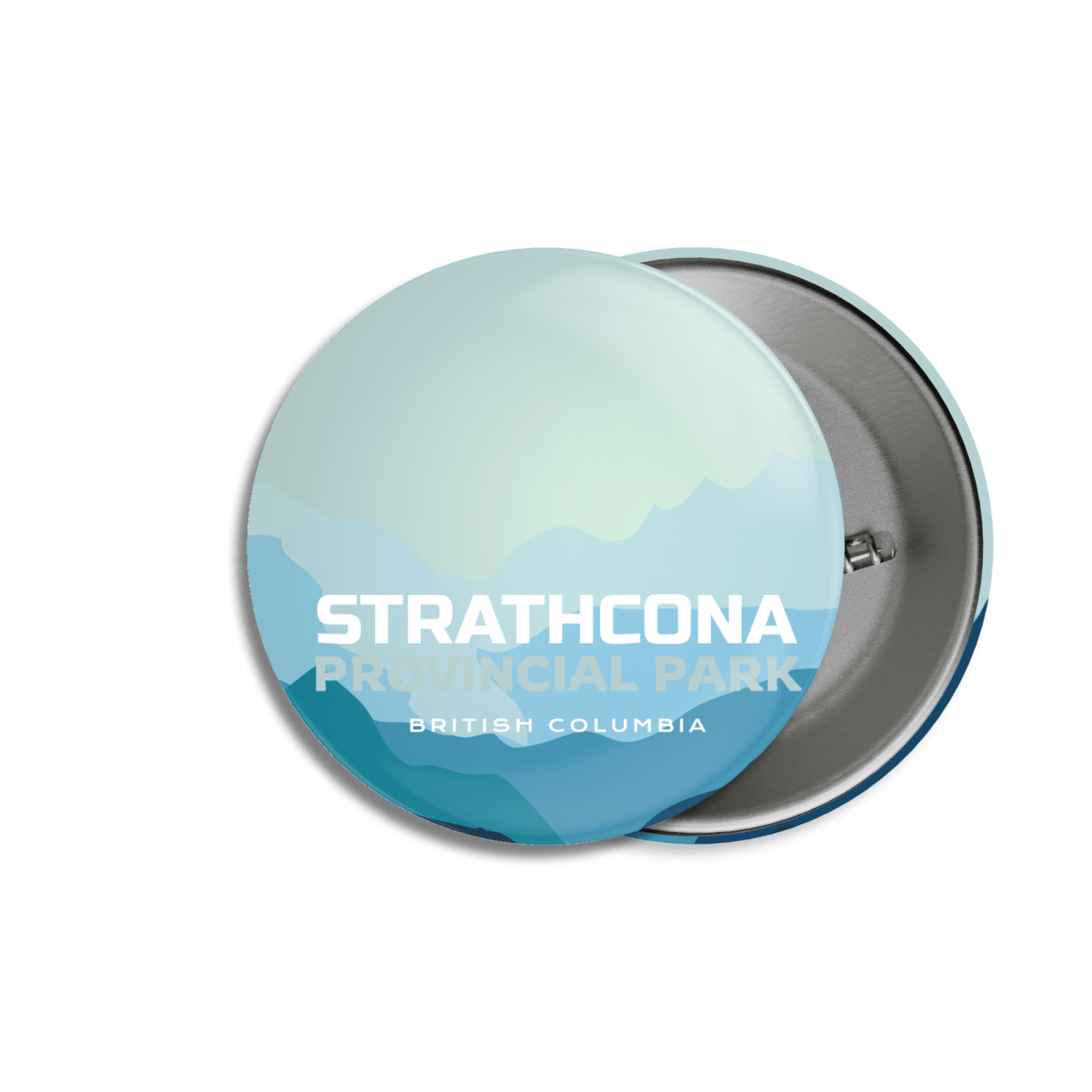 Strathcona Provincial Park of British Columbia Pinback Button, Canada Parks
