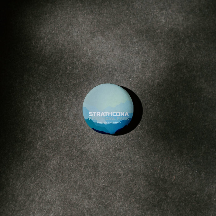 Strathcona Provincial Park of British Columbia Pinback Button, Canada Parks