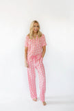 Pink Strawberry & Cherry Bows Adult Pajama Pants