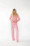Pink Strawberry & Cherry Bows Adult Pajama Pants